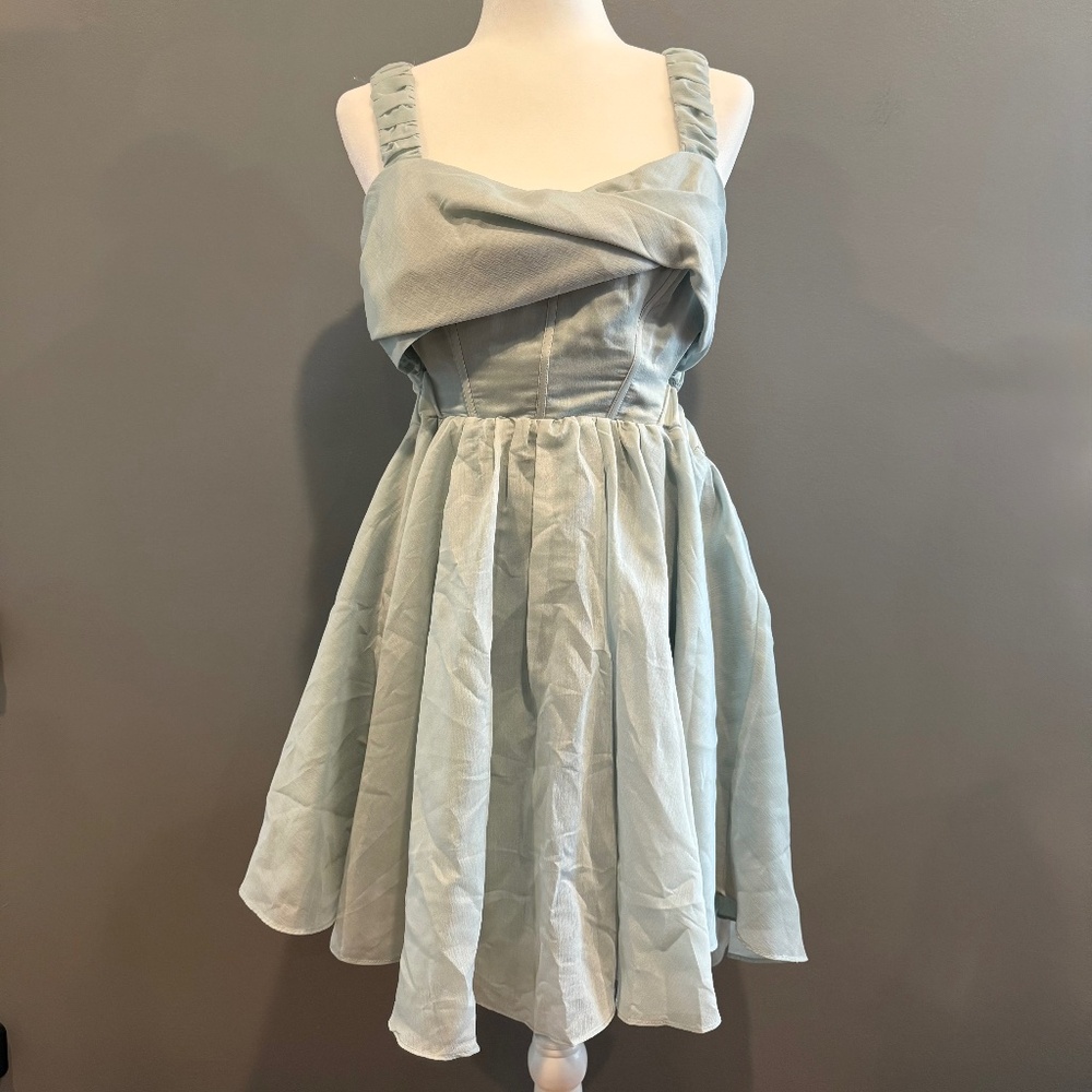 *GENTLY WORN* Women's Size 12 ASOS DESIGN Twist Front Corset Mini Dress